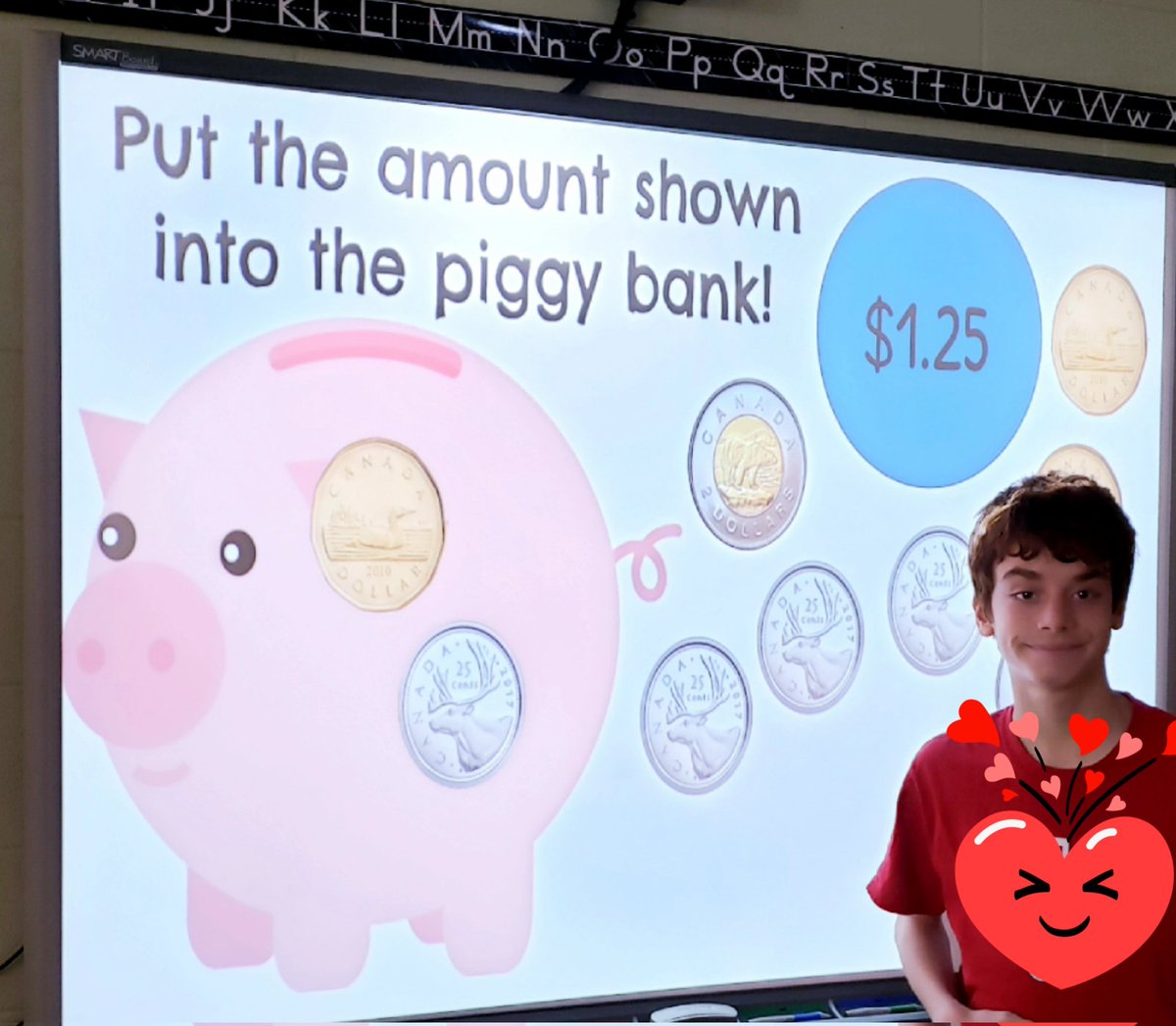 MsJenDaniels's tweet image. Here we are identifying #Canadiancoins on our #interactiveprojector while exploring 
#handsonlearning in #mathclass 
#reallifelearning
#piggybank 
#yeswecan 
@SpecialNeedsLA
@Autism
@AutismONT
@dsbn
@PGDSBN