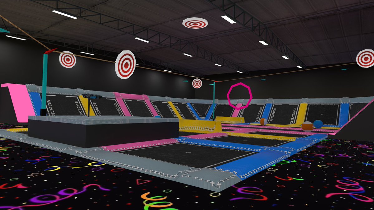 ExploreVRChat's tweet image. EvolvedAnt Arcade by @EvolvedAnt 

Check out this world right out of your childhood fantasy! Explore the tunnels in the playground, hit the trampoline park, soar on the zipline, play some video games, or even have a birthday party!

#ExploreVRChat #VRChat_world紹介 #VRChat