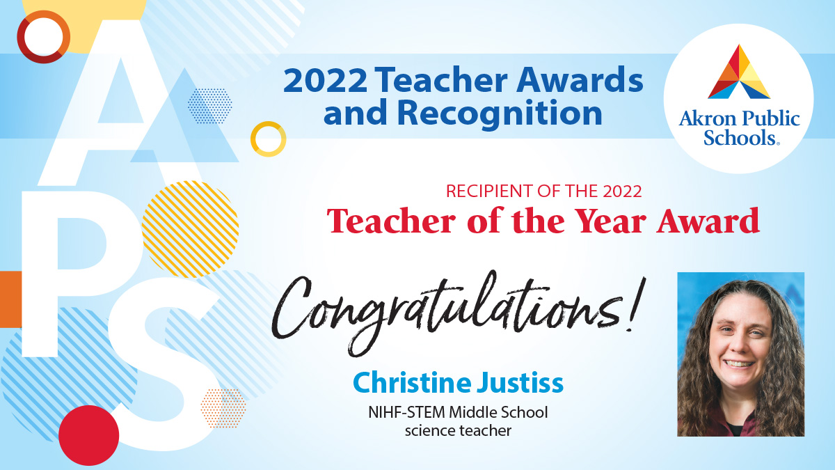 akronschools's tweet photo. Congratulations to our APS Teacher of the Year for 2022! https://t.co/m5Sw5ljPRJ