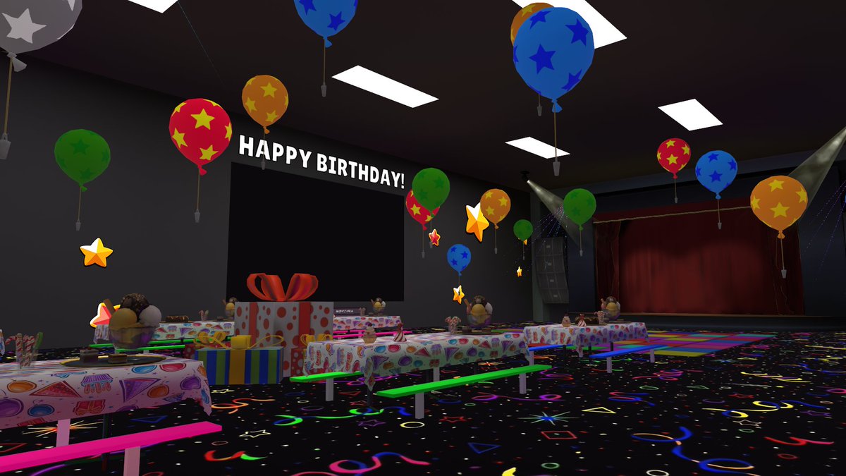 ExploreVRChat's tweet image. EvolvedAnt Arcade by @EvolvedAnt 

Check out this world right out of your childhood fantasy! Explore the tunnels in the playground, hit the trampoline park, soar on the zipline, play some video games, or even have a birthday party!

#ExploreVRChat #VRChat_world紹介 #VRChat