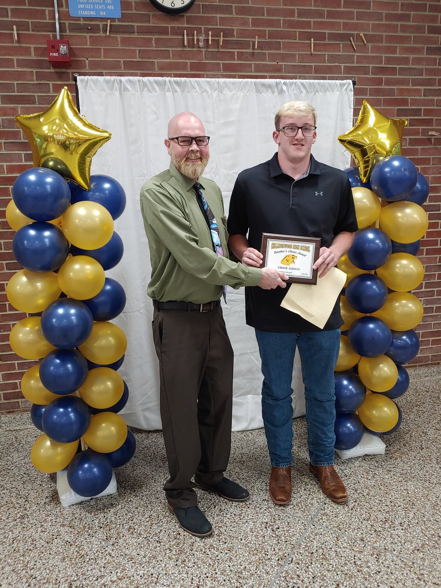 Chase Lingo, Design Technology Panther Choice Award recipient