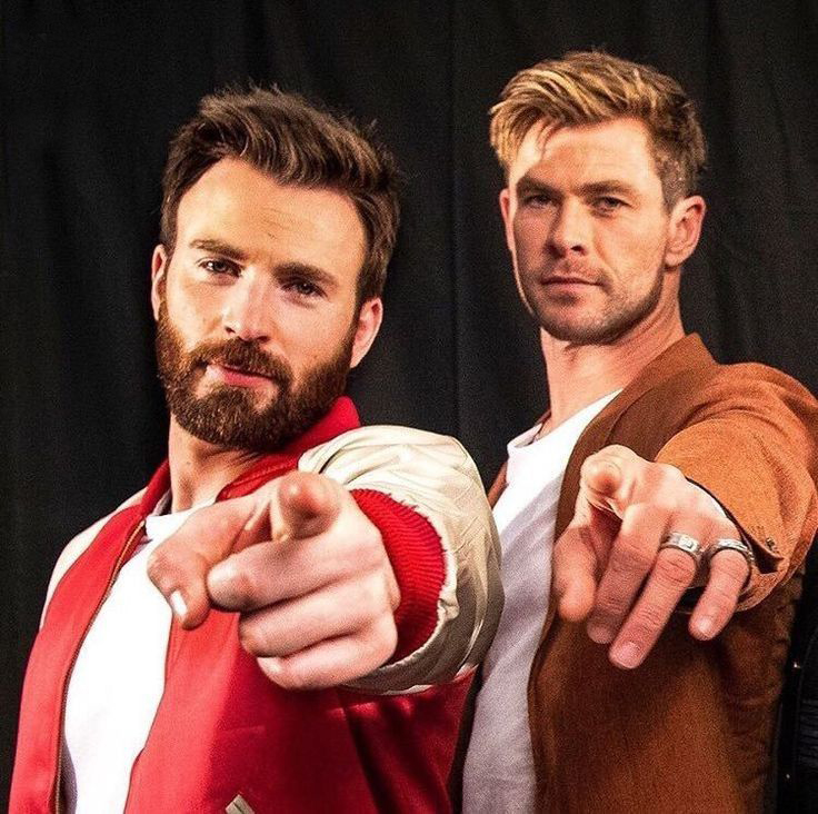 Chris Evans e Chris Hemsworth não podem ficar juntos!