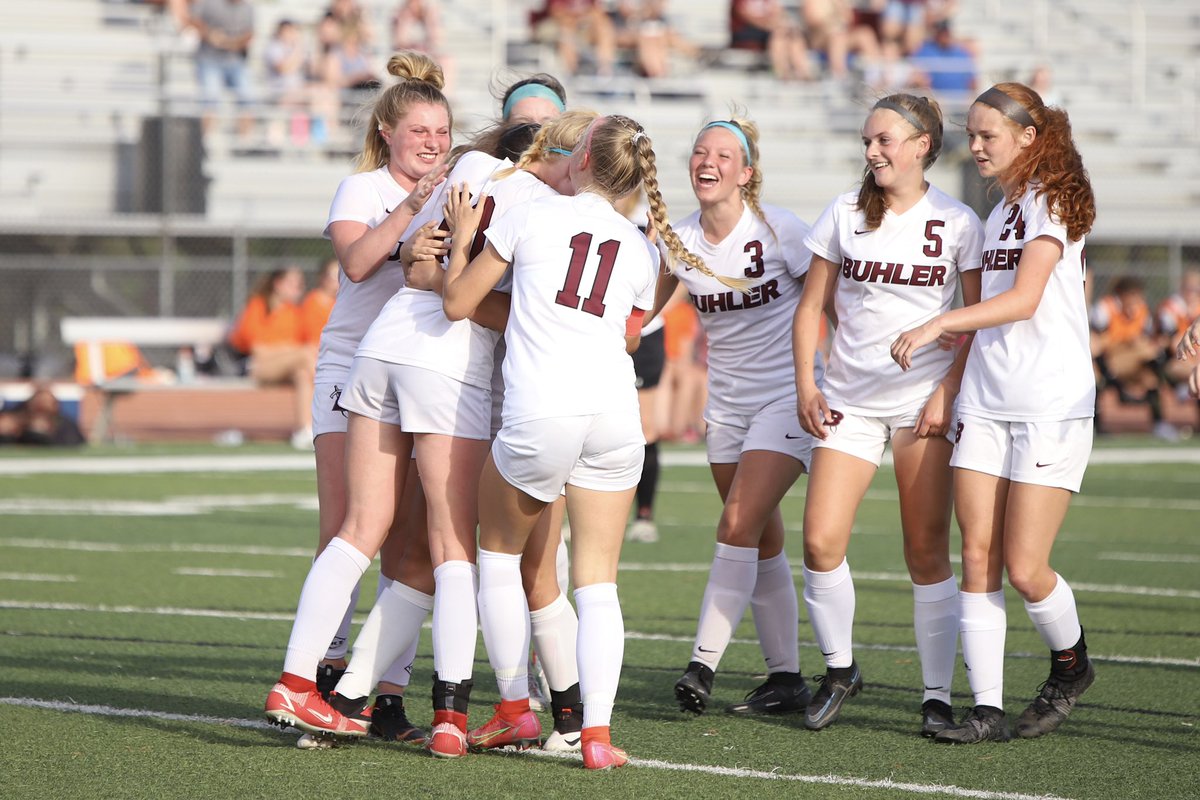At the half of the 4A regional championship, <a href="/GirlsBuhler/">Buhler Womens Soccer</a> leads Augusta 2-0. #KSPreps <a href="/SeuserJ/">Buhler AD</a>