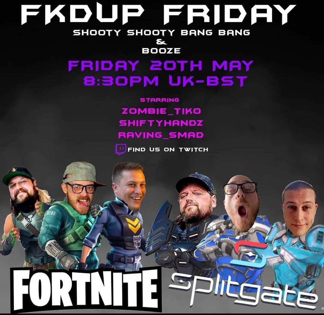 zombie_tiko's tweet photo. Ooooh yeh Friday is going to be awesome!! Great advert created by @shiftyhandz https://t.co/Lr8z3Y3Zry