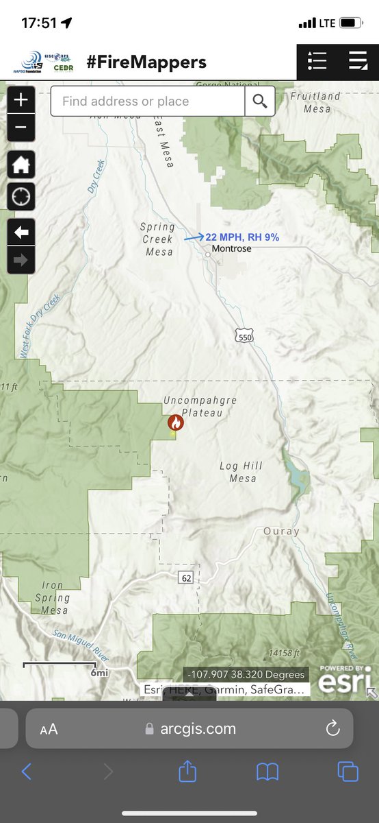 pjdohertygis's tweet photo. Wildfire - #SimmsFire south of Montrose, CO
Map Link: https://t.co/3iY4NQW5ZA
#FireMappers https://t.co/yeeWwgipFx