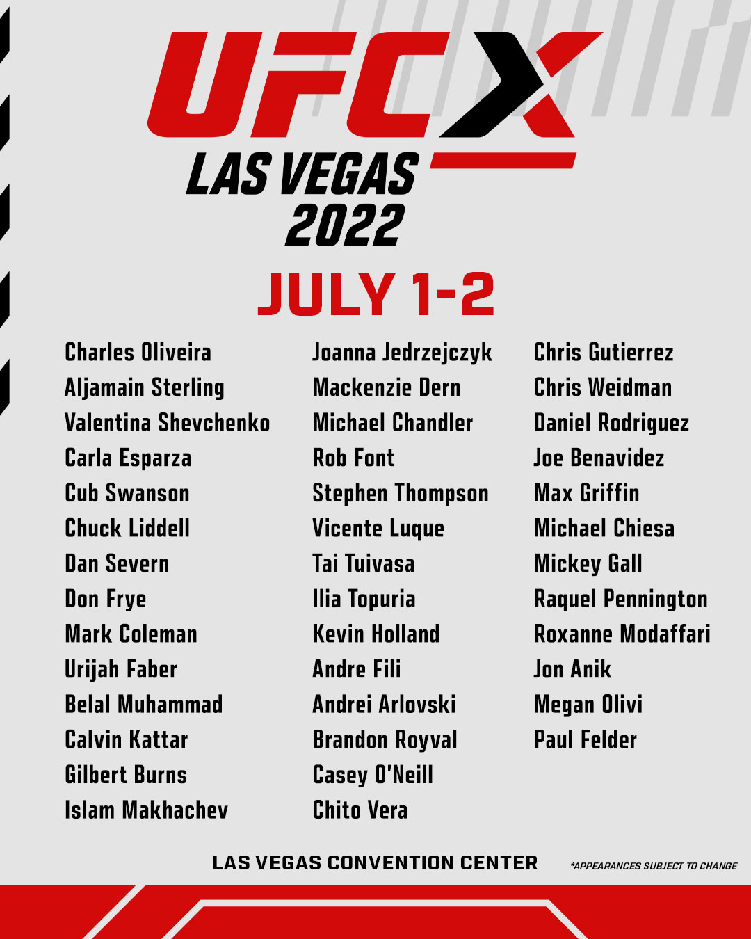 UFC on Twitter "Your first look at appearances coming to UFC X is 𝐇𝐄𝐑𝐄