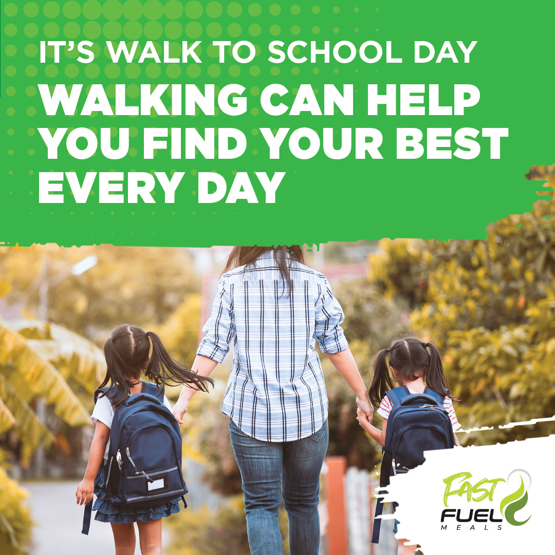 FastFuelMeals's tweet photo. Walking can help you #FindYourBest every day.  #WalkToSchoolDay #WalkToSchool

#FastFuelMeals #Love #Motivation #Health #Wellness #Walking https://t.co/hzQg6ta6gu