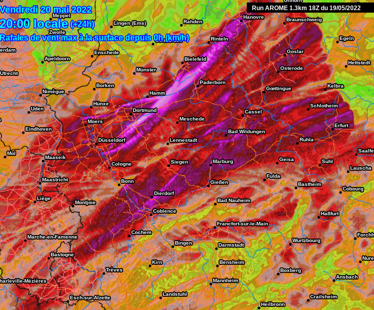 sturmwetter1703's tweet photo. #Tornado #Sturm
Was soll man als Meteorologe und Stormchaser zu den 18z Modellen schreiben ?
OK.

AROME walzt einmal quer mit 150-200 Km/h durch NRW/Süd-NI!

ICON-D2 für Süd-NRW/Nord-RP mit #Gewitter-#Orkan 140-225 Km/h!

ALARO rechnet in NRW/NI einen #DERECHO! Bis 200 Km/h! https://t.co/Wygcbmlgby