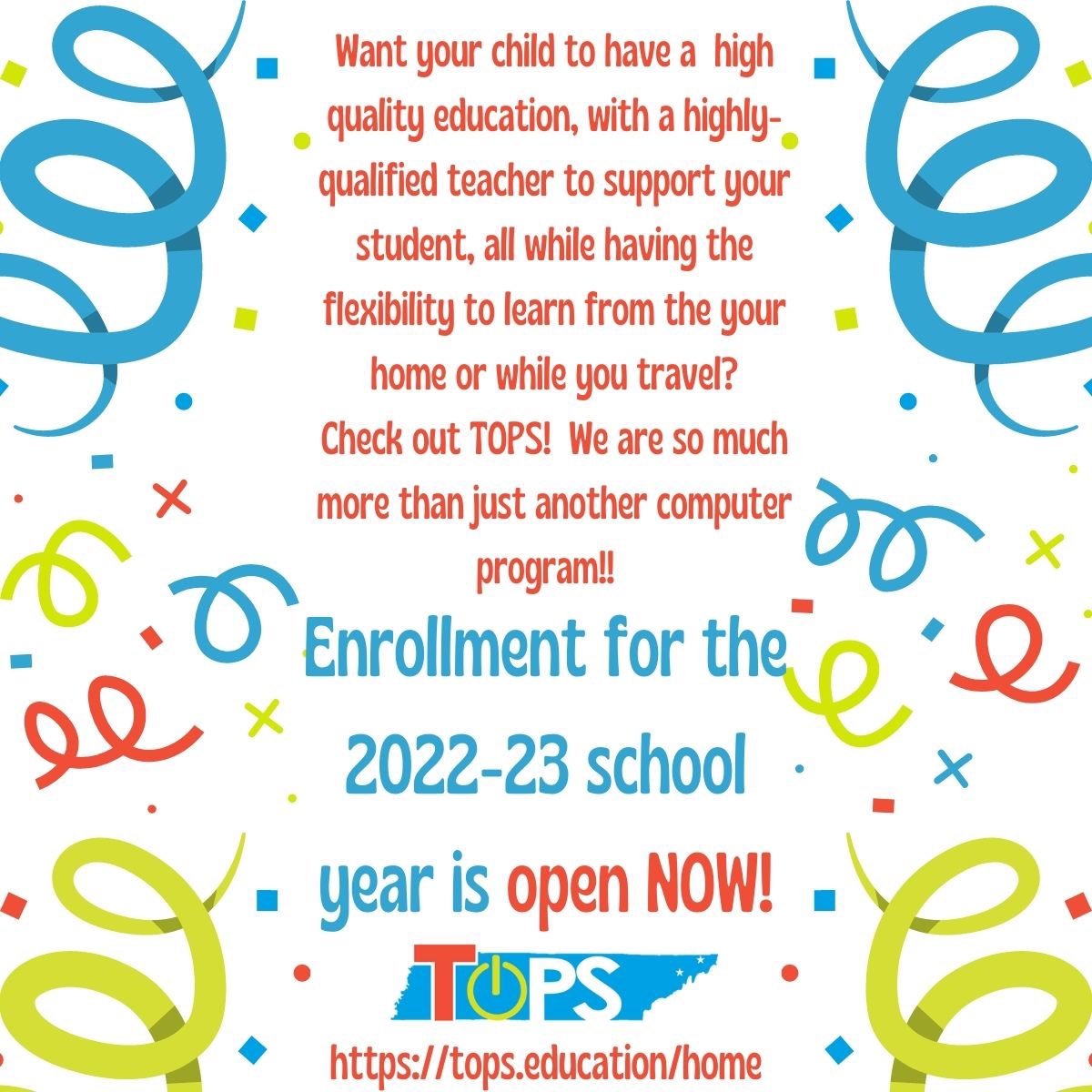 Student friendships and academic growth have been amazing to watch this school year. TOPS is much more than a program. 

#tntops #onlineschool #studentcentered #highqualityonlinelearning