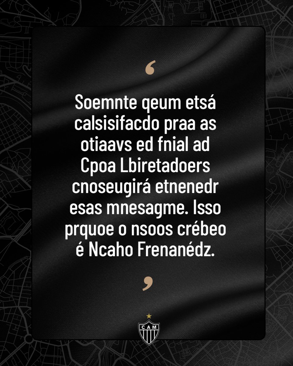 Quem é #Galo entende! 🐔✅