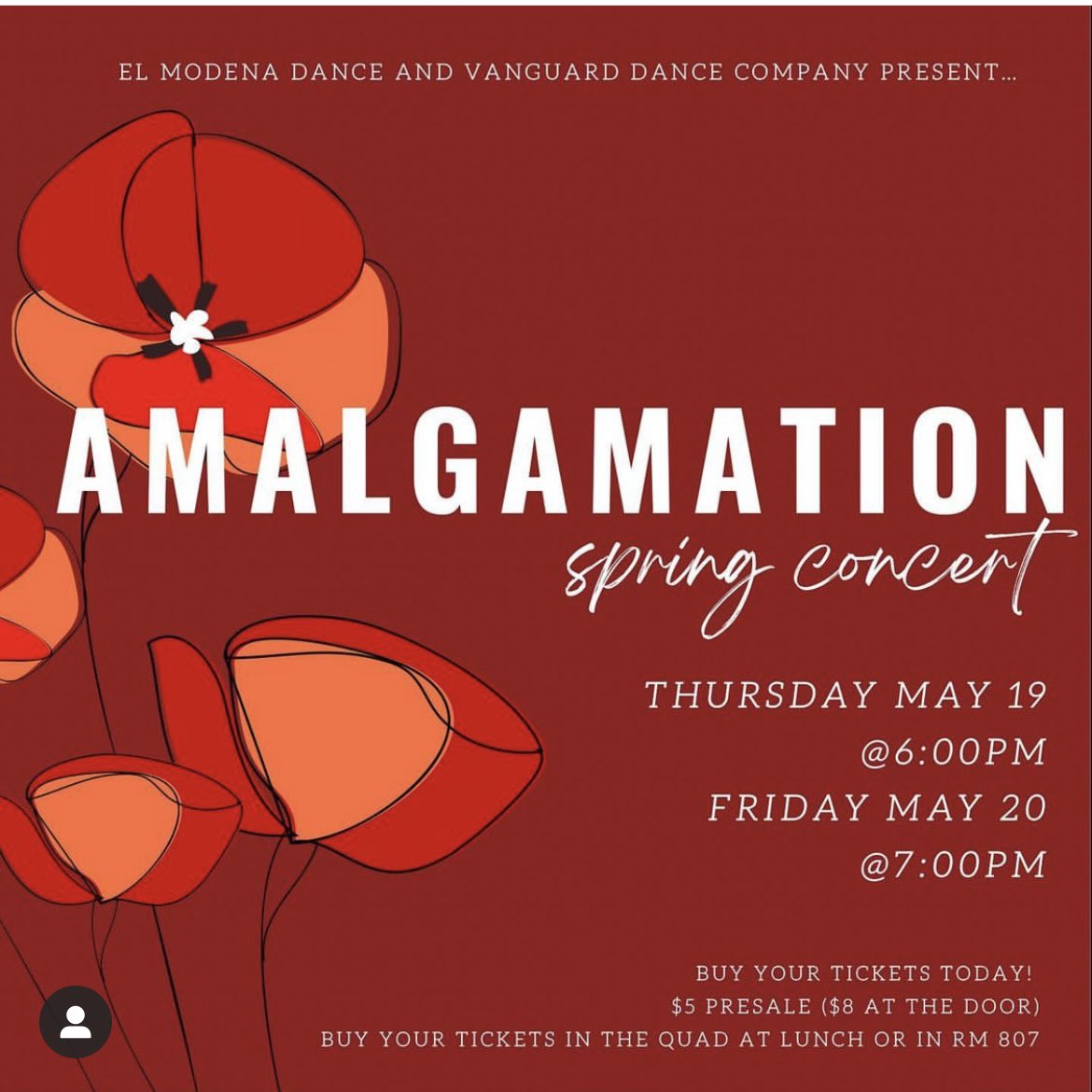 ELMOprincipal (@elmoprincipal) on Twitter photo Tonight, 5/19, at 6 p.m. and tomorrow, 5/20, at 7 p.m. our incredible DANCE program presents AMALGAMATION!! <a href="/OrangeUnifiedCA/">Orange Unified SD</a> <a href="/elmoROWDY/">El Modena HS Rowdy Rooters ❤️💛❤️💛❤️</a> Tonight, 5/19, at 6 p.m. and tomorrow, 5/20, at 7 p.m. our incredible DANCE program presents AMALGAMATION!! <a href="/OrangeUnifiedCA/">Orange Unified SD</a> <a href="/elmoROWDY/">El Modena HS Rowdy Rooters ❤️💛❤️💛❤️</a>