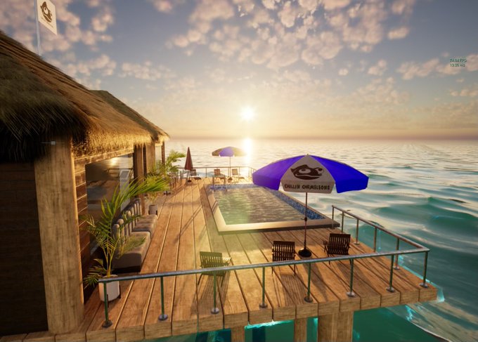 Sneak Peek of our upcoming &lsquo;Chamverse&rsquo; exclusive for our Chillin Chameleons 3.0 holders! 🏝🦎  🚨Want to<a href="/tag/chillinchameleons"class="tags"><span>#chillinchameleons</span></a>