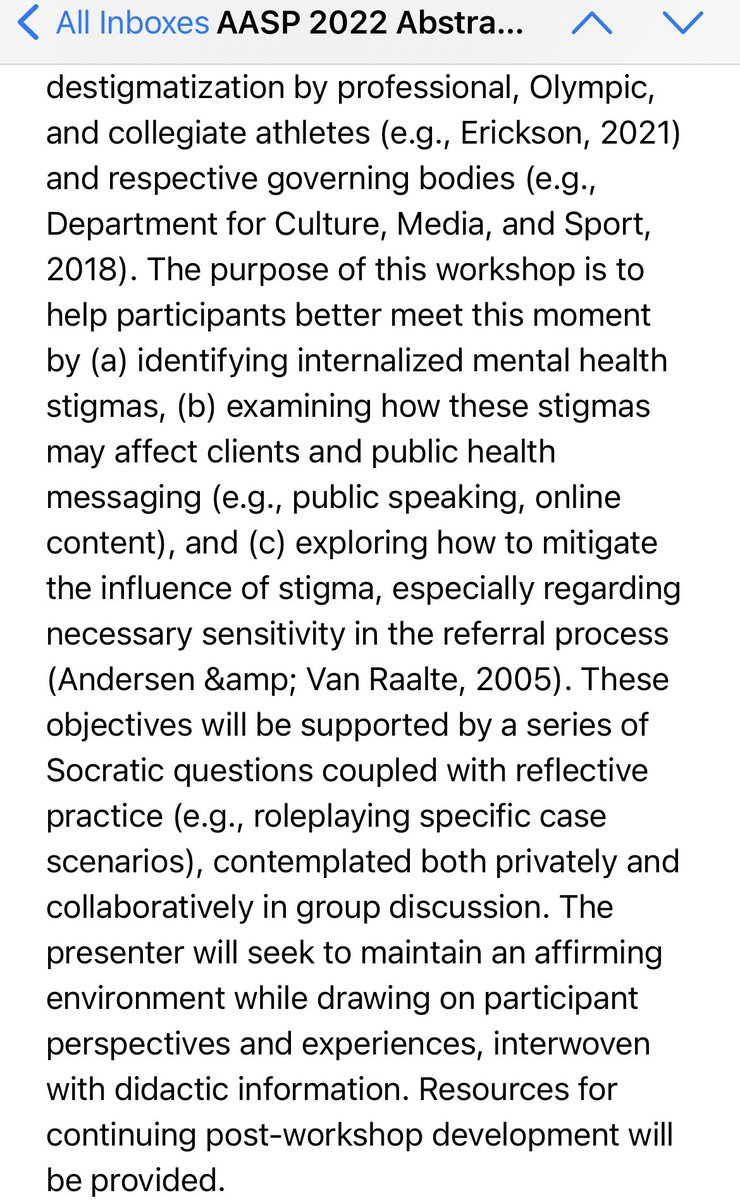 VERY excited to present in-person at #AASP2022 on this important topic, punctuated by athlete calls for #mentalhealth support at every level. #MentalHealthAwarenessMonth 

#athletementalhealth #mentalhealthmatters #sportpsychology #clinicalpsychology #beatthestigma #weightofgold