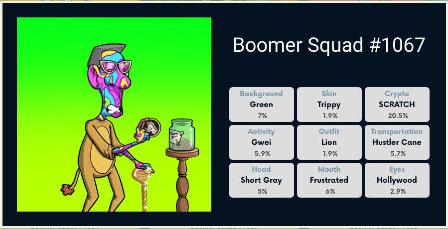 DocHunt13's tweet photo. @cryptocomnft @BoomerSquadNFT1 I mean 🤔 hmmm? let think.#nobrainer #boomersbaby #toomanyreasons #lionsRpussycats but no for real lions are very cool. I wouldn't mind owning on after @BoomerSquadNFT1 makes me SOOOO much money I can buy one or 2. I JUST LOVE BOOMERS WAY MORE!#boomersRmyprey #betyoucantmintjust1 https://t.co/AeuJZB23pM