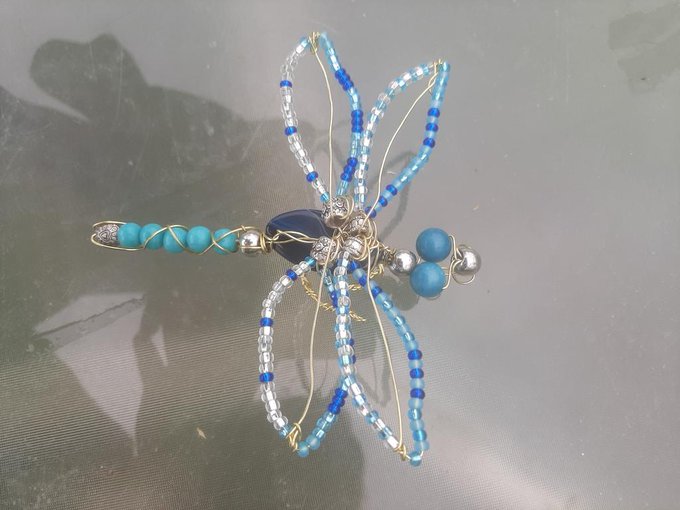I like making bugs! Here's a dragonfly and firefly I made recently! #bugs #wireart #wirewrap #dragonflies<a href="/tag/art"class="tags"><span>#art</span></a><a href="/tag/bugs"class="tags"><span>#bugs</span></a><a href="/tag/dragonfly"class="tags"><span>#dragonfly</span></a><a href="/tag/dragonflies"class="tags"><span>#dragonflies</span></a><a href="/tag/fireflies"class="tags"><span>#fireflies</span></a>