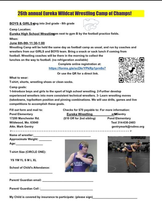 #EUREKAMISSOURI #WILDWOODMO #WILDWOODMISSOURI #EUREKAJRWILDCATS