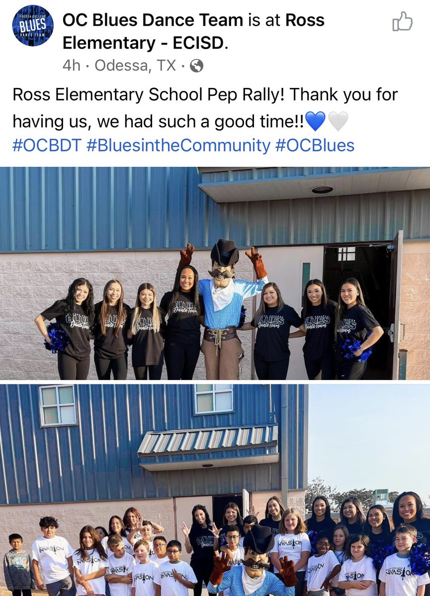 Loved having Odessa College “INVADE” Ross today!