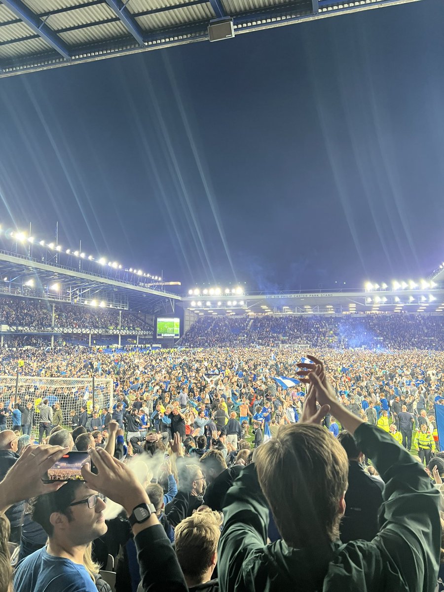 Laugh at us all you want, pitch invasion or no pitch invasion, this club is special, and it’s moments like this we love and will remember forever, were forever everton