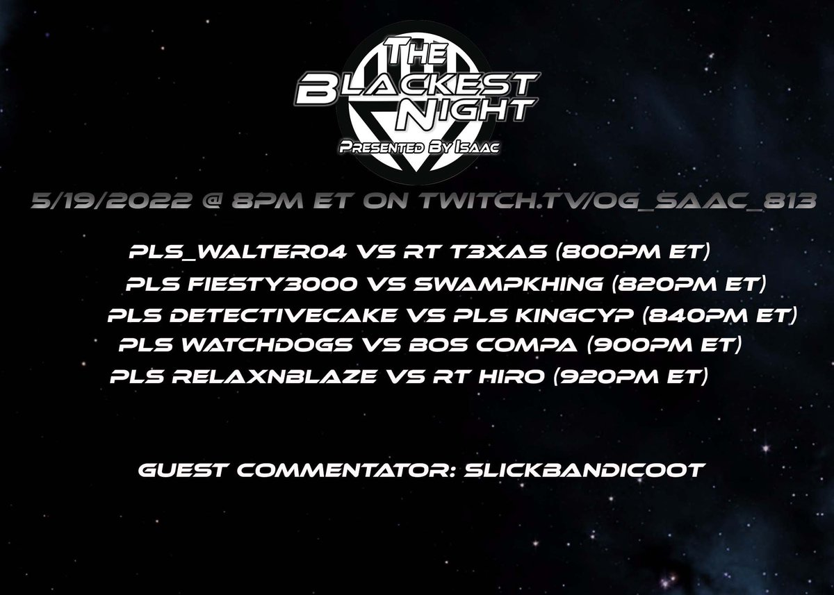 twitch.tv/og_isaac_813
<a href="/813ISAAC/">I$AAC @ home</a> <a href="/Wutang251_/">(PLS)Wutang251_</a> @SlickBandicoot