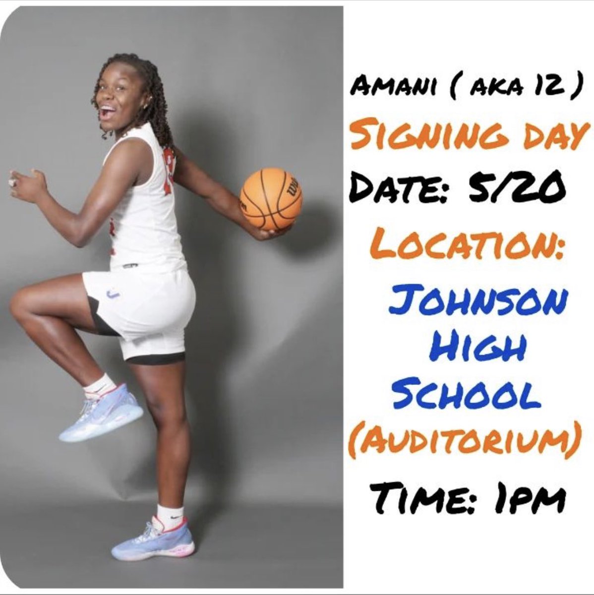 Please join us in the Auditorium on the campus of Sol C. Johnson High School as we celebrate Amani Hamilton as she signs her National Letter of Intent. 

All media and press personnel are welcome! <a href="/TheBigGuyWJCL/">Frank Sulkowski WJCL</a> <a href="/DennisKnightSMN/">Dennis Knight</a> <a href="/AmyZimmerWJCL/">Amy Zimmer</a> <a href="/LGonTV/">Lyndsey Gough</a> <a href="/AndyGold24/">Andrew Goldstein</a> <a href="/SCCPSS_HPEA/">SCCPSS Health, Physical Education & Athletics</a>
