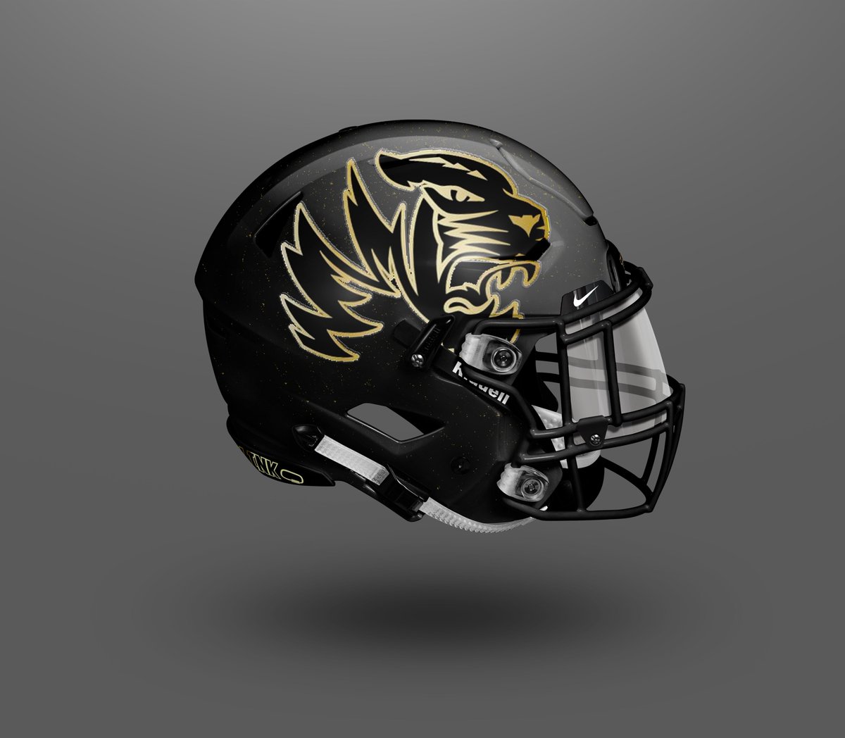 HelmetMissouri's tweet photo. -Death
-Taxes
-@lstigerfootball going ALL OUT on their helmets.

New paint job this year! Matte charcoal fading to matte black 💪

Chrome "LS" is back to go with their Tiger head 🔥 

Bumper decals are back along with the signature "link" award decals 🔗

#BeALink #GiveNotGet https://t.co/SjfzdHiQxu