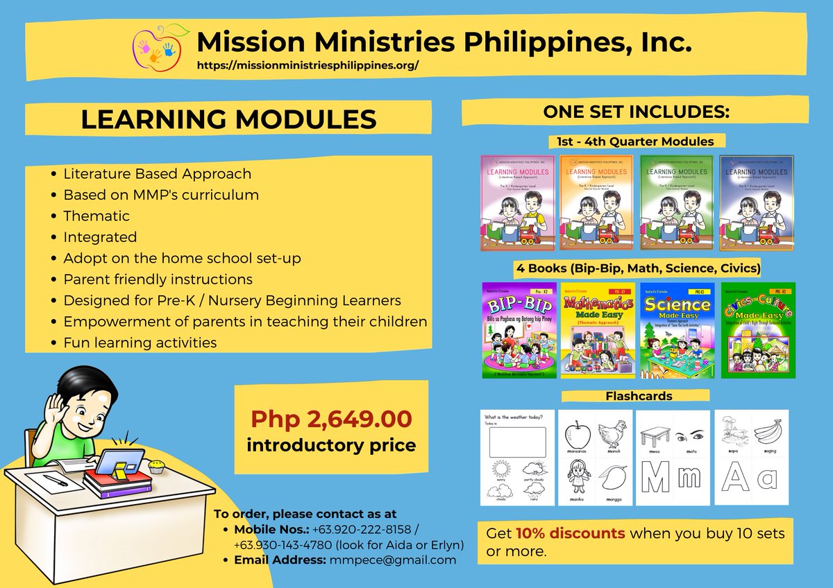 MMP_ECE's tweet photo. Avail our newly developed Learning Modules for Preschoolers!!! https://t.co/rl26ecSrmG
