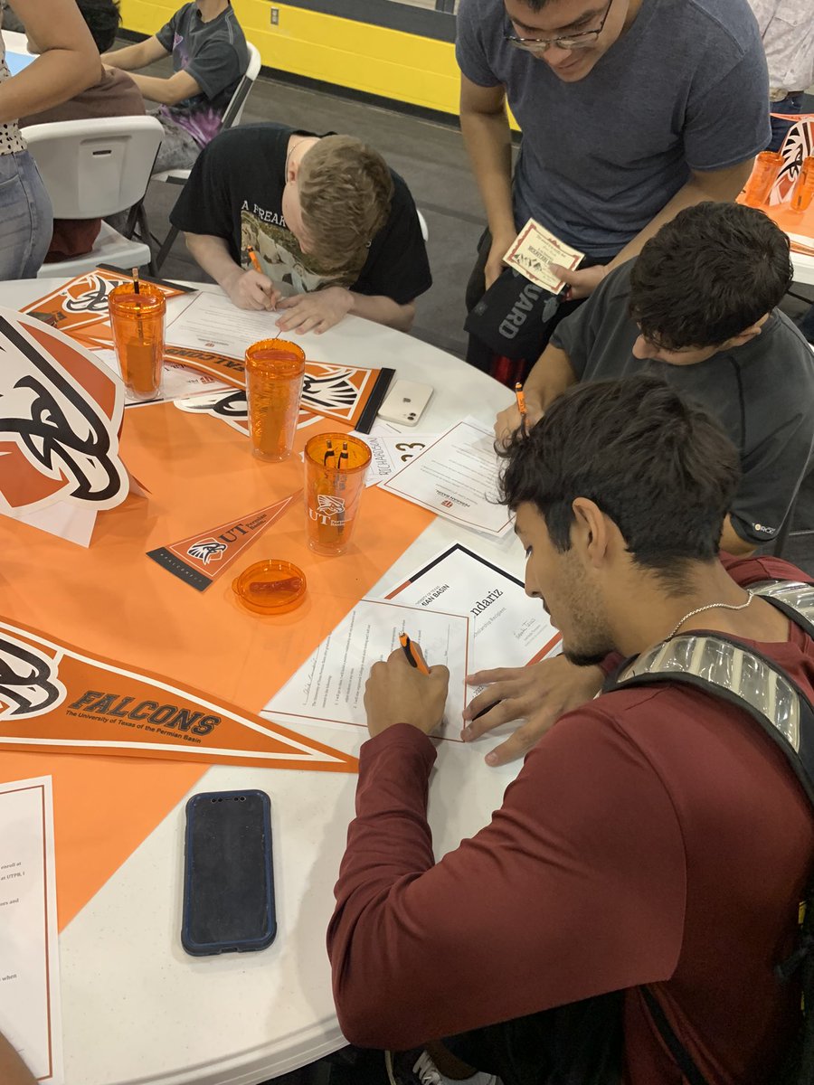 Kermit High School 2022 Senior Celebration. Congrats to these future Falcons! 

Fun fact: Every senior accepted to UTPB that was recognized today received a scholarship from the office of admissions! 

#FalconsUp #UTPB