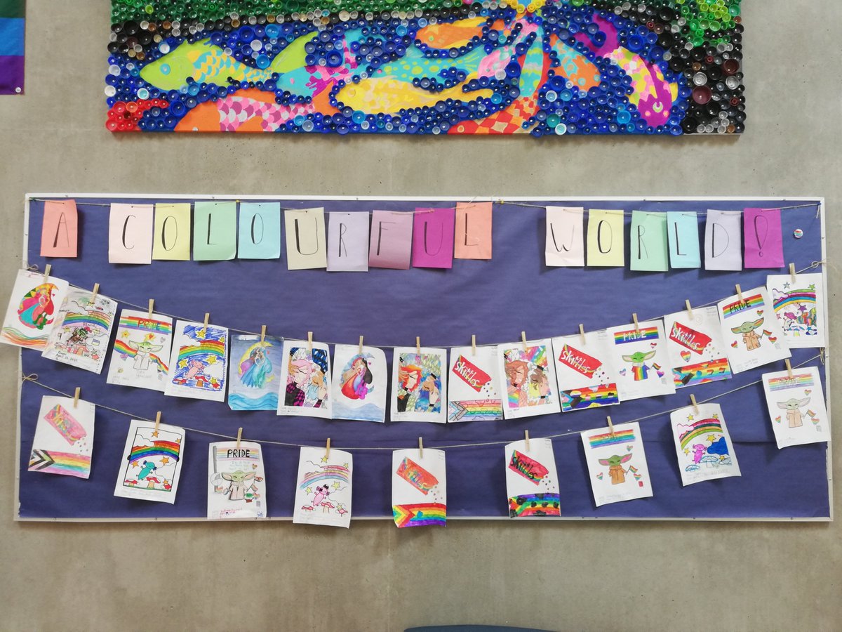 ÉWH 🏳️‍🌈 Rainbow Club's first school-wide event was a hit! So many submissions! Completely student-run from design to winner selection! #sd36learn