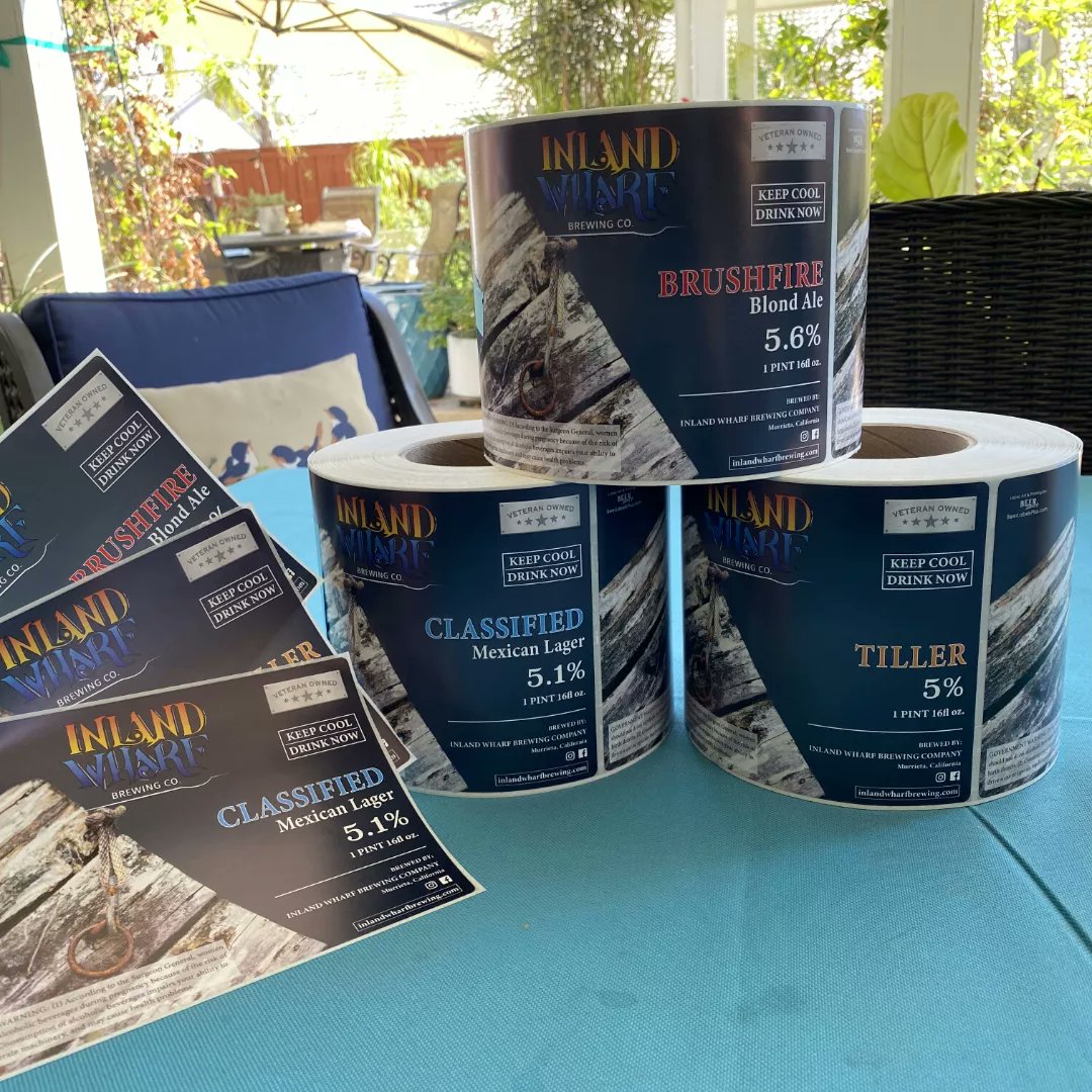 BeerLabelsPlus's tweet photo. New House Labels for @inlandwharfbeer The weathers starting to heat up so there's no better time to go and get your 4-packs! #drinkingweather #beeroclock
#craftcans #craftbeerlover #craftbeer #beerlabels #beercan #canart #labeldesign #labelprinting #graphicdesign #hophead https://t.co/Yw67BnqfNR