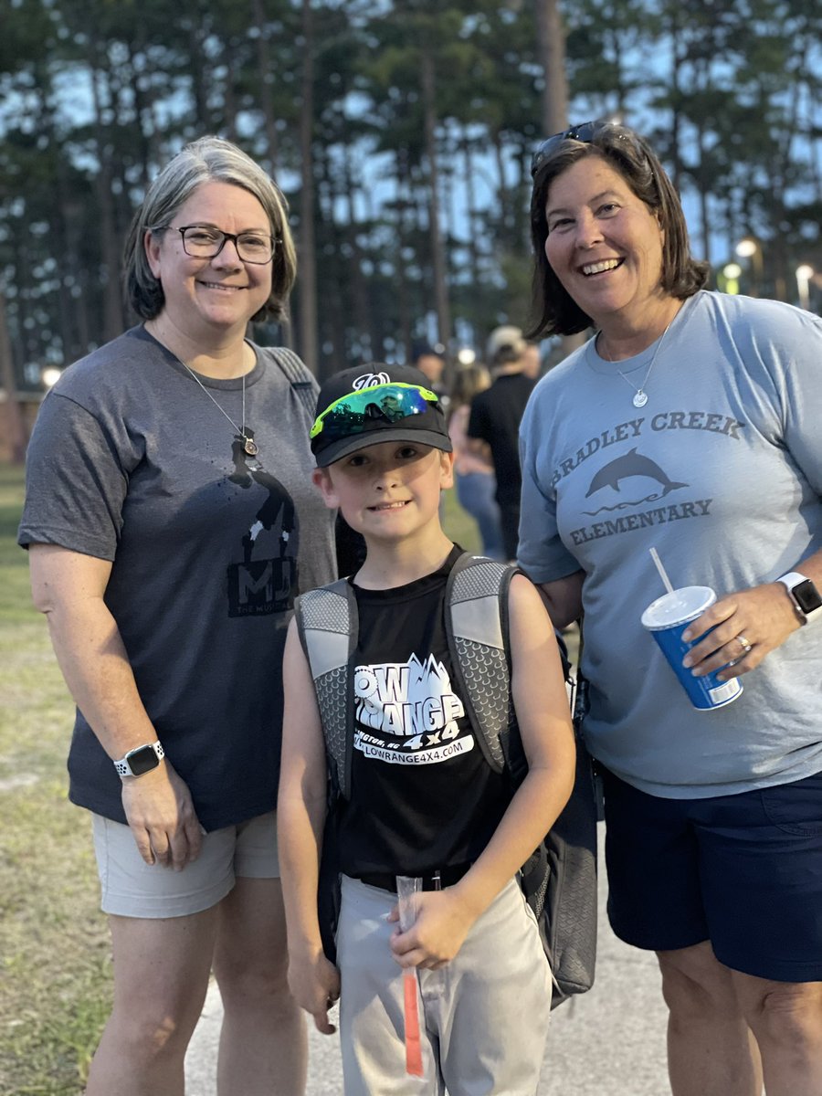Not only am I fortunate to work with these great people, but they also have a huge part in teaching and loving my kid. Coming to his baseball game means the world to him (and me!). @KathyBlackley @Sawyer4Chris