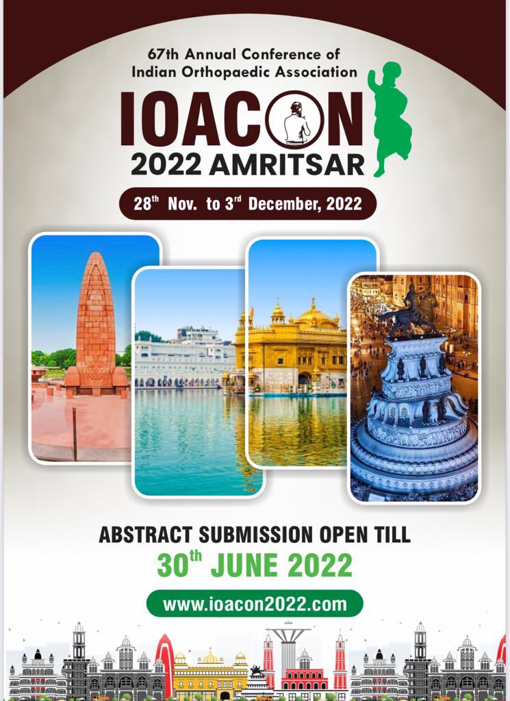 Let’s join in to take IOA to new academic excellence #ioacon #orthoonco @IndianOrthAssoc @SenSenramesh @drharpalselhi @Haddi_Ka_Doctor @docyogi1 @ravikgupta2000