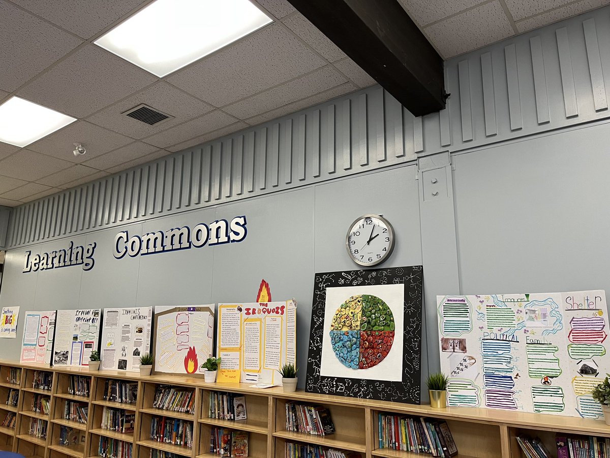 SuperbSixes's tweet photo. Our Iroquois trifolds are on display in the learning commons. Lots of research and hard work went into these displays. Well done 6s! #GordFord https://t.co/Ua32pdNwWa