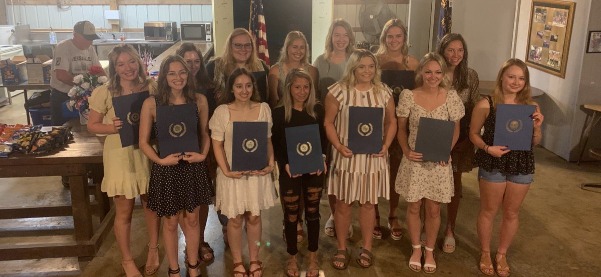 Enjoyed the Versailles American Legion Scholarship program this evening. Congrats to these outstanding students who were awarded with scholarships.  Thanks to all of the legion groups for your generosity and investment in these students!