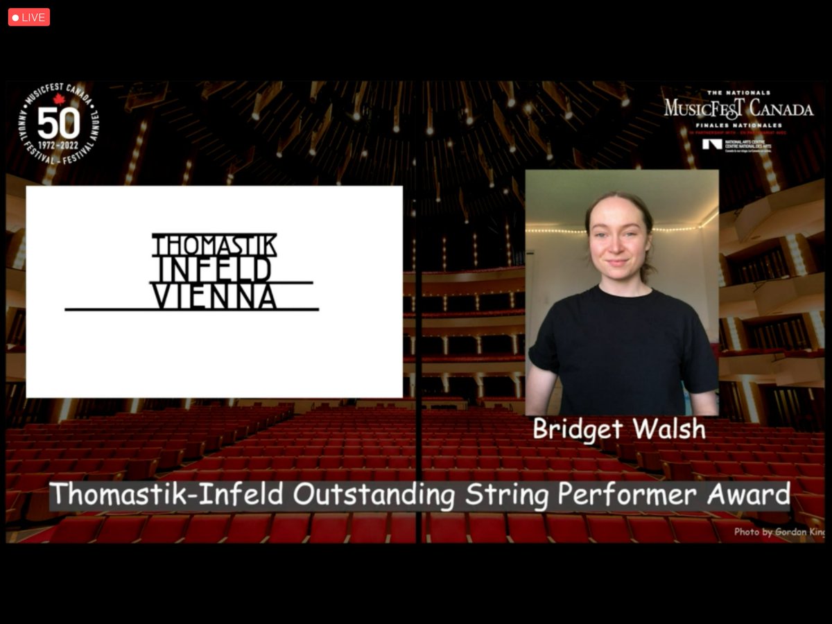 musicfestcanada's tweet photo. Congrats to Bridget from Guelph and Selen from @bishopcarrollhs 

Thank you to @ThomastikInfeld for their generous sponsorship. https://t.co/n0FK6pKfKm
