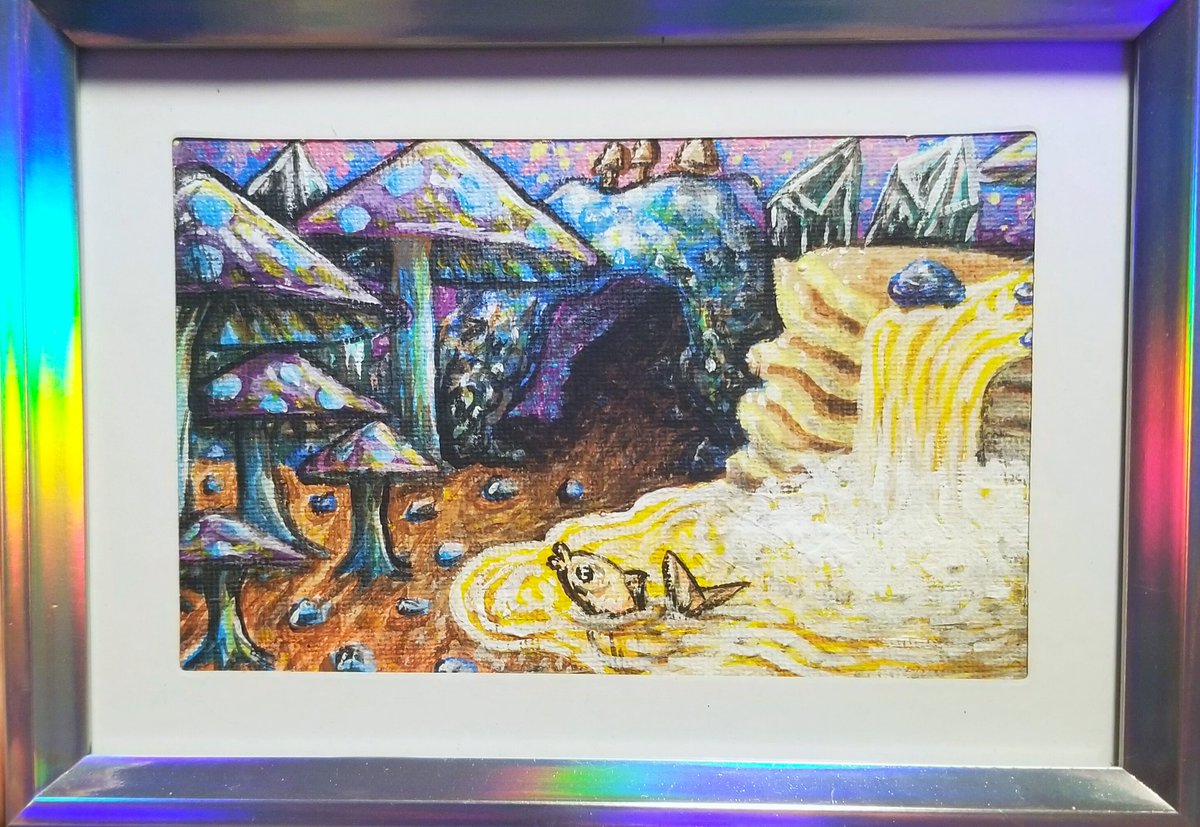 bbuggbbugg's tweet photo. A pancake butter river dreamscape, the fish is frying in the butter, he is in pain, do not envy him https://t.co/CZMP9WSBZs