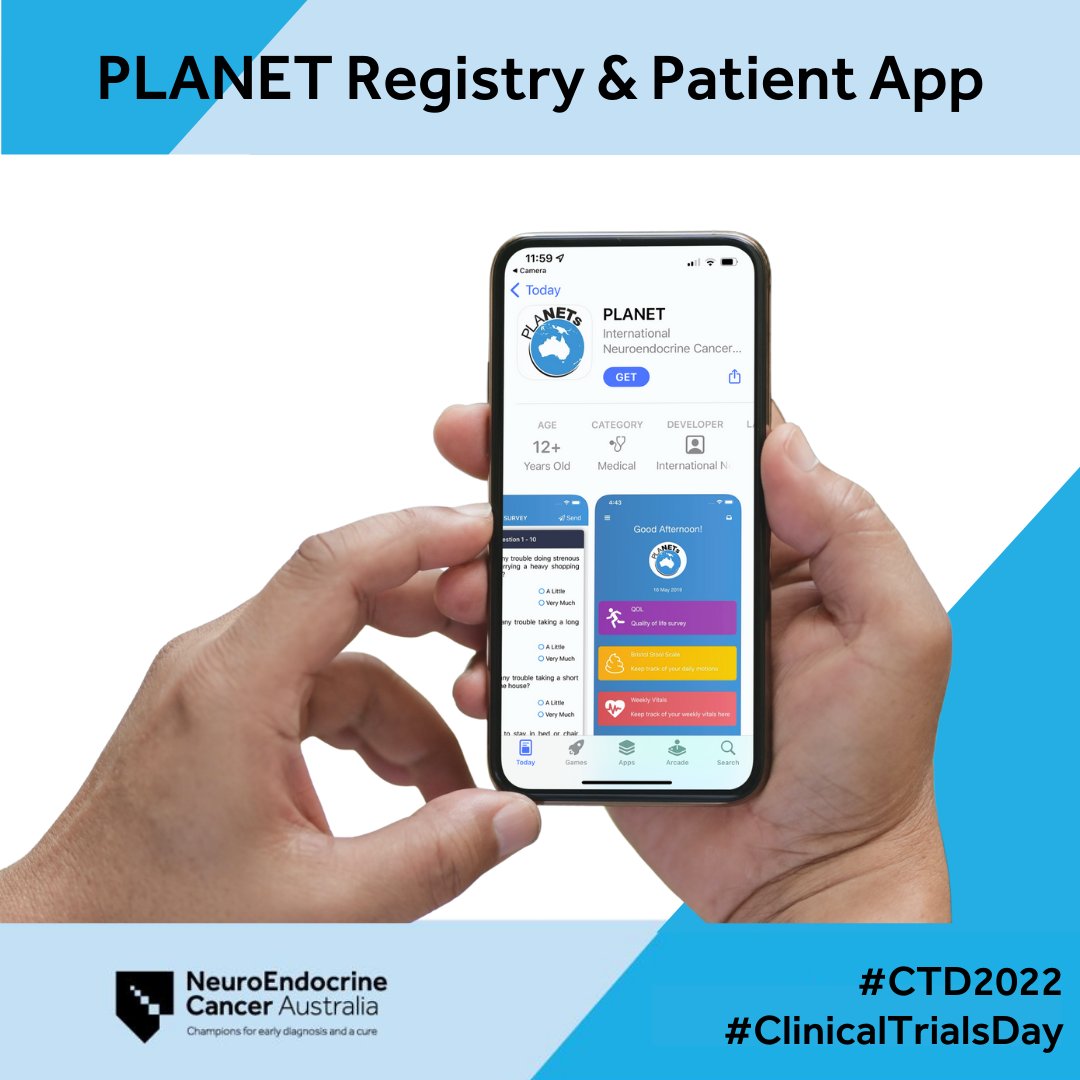 Data is essential to clinical trials&to research.That is why NECA sponsor PLANET. This registry,alongside the patient reported outcomes app,collects essential data in the real world setting, with the hope of encouraging breakthrough treatment trials & maybe even a cure! #CTD2022
