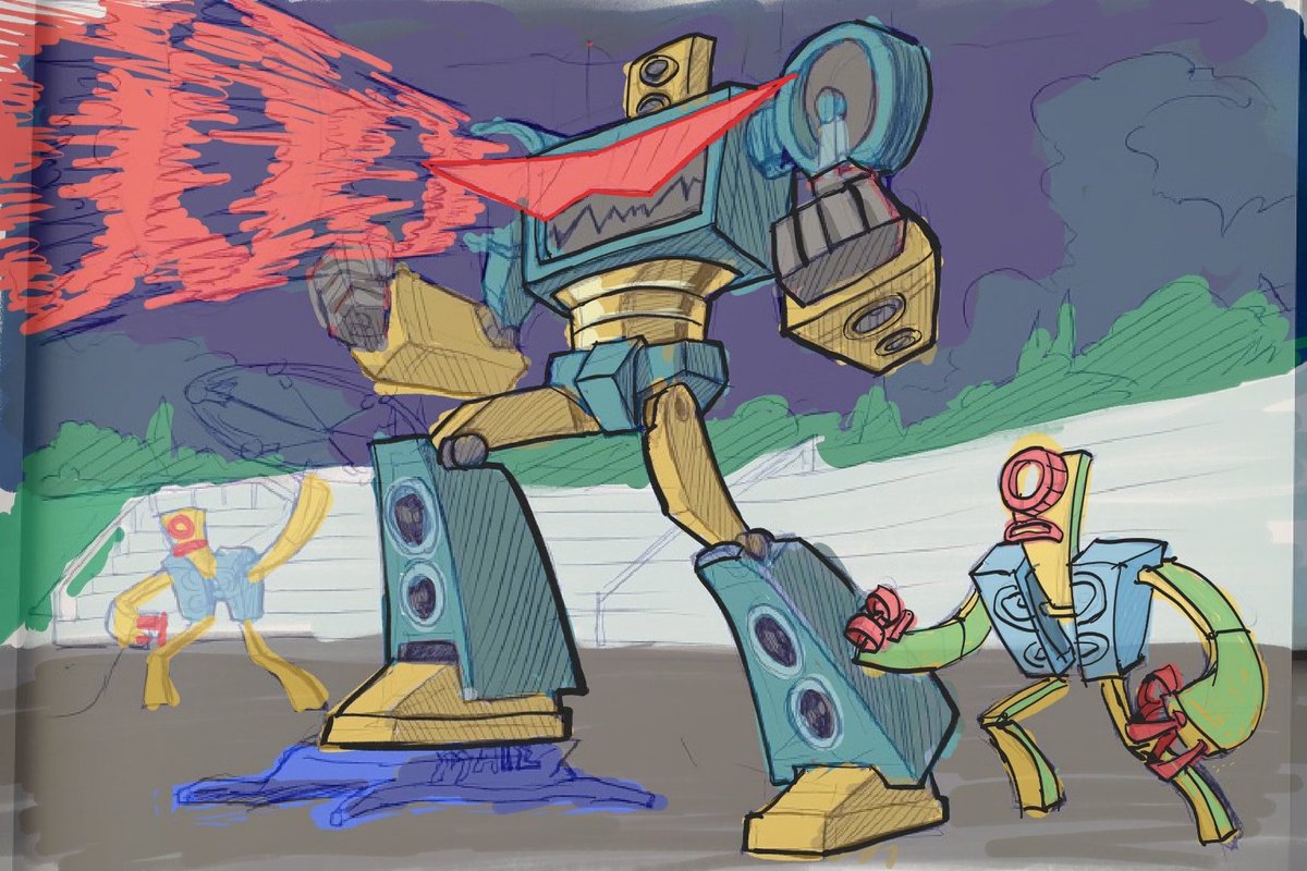 artninja6210's tweet photo. This here is sonic-bot rc9gn au made by mcfist. This bot is a powerful version of the ampbots enough to skae the entire school down. This character is based on rc9gn season 3 fanfic by Klrhn. Go read his fic it looks great. #RC9GN #Mcfist #saveRC9GN https://t.co/DZUyjfZS8O