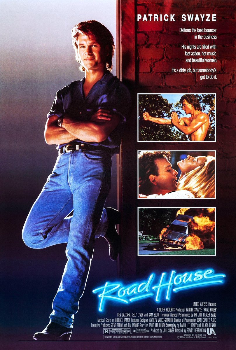 🎬MOVIE HISTORY: 33 years ago today, May 19, 1989, the movie 'Road House' opened in theaters!

#PatrickSwayze #KellyLynch #SamElliott #BenGazzara #KevinTighe #RedWest #JeffHealey #SunshineParker #MarshallTeague #JohnDoe #KathleenWilhoite #TerryFunk #AnthonyDeLongis #KeithDavid