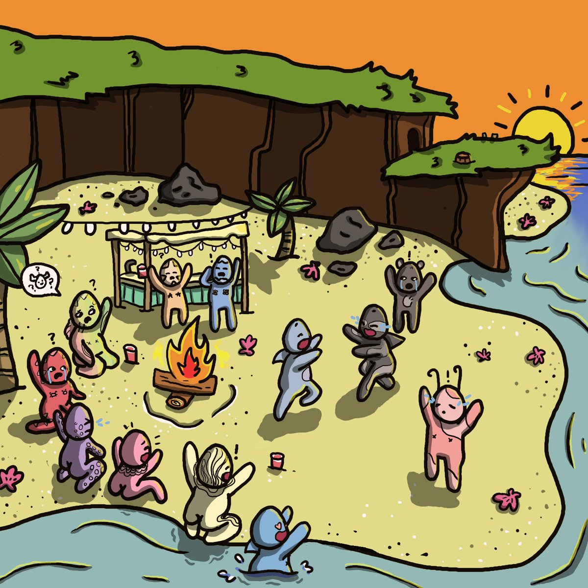 coincritters's tweet photo. After plunging into the sea our critters made their way onto shore… 

but wait.. where’s Barry the bull?!

Join our discord &amp; help us find him!!
👉 https://t.co/dEYjyeEbBN

#NFT #NFTCommunity #NFTdrop https://t.co/WDXmWZp4rH