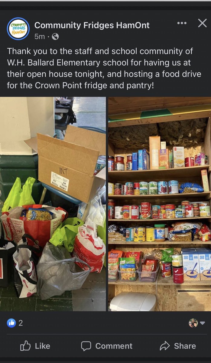 Thank you Ballard Community for supporting the Crown Point Community fridge