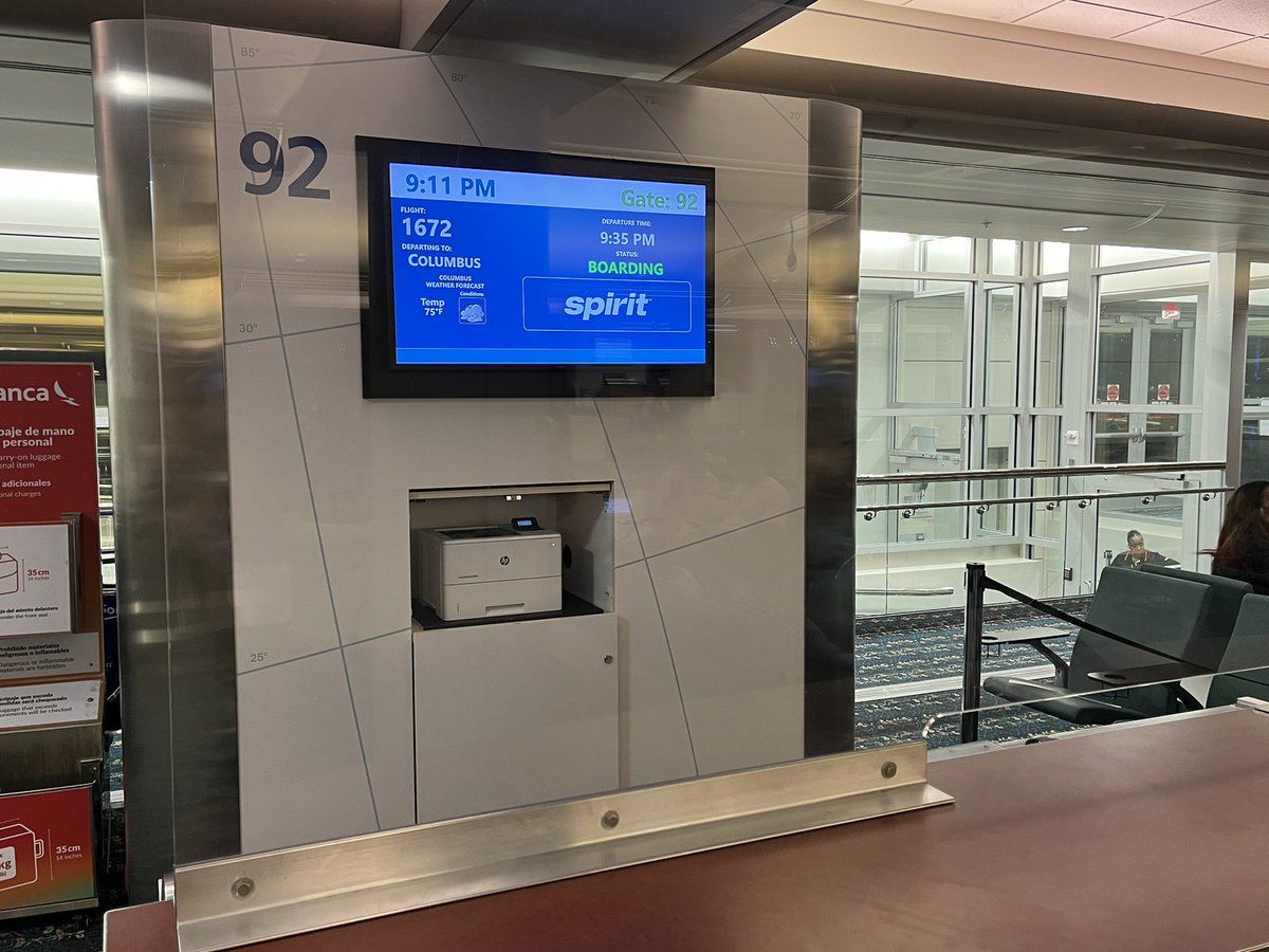 When your gate says boarding but there’s no plane or attendant <a href="/SpiritAirlines/">Spirit Airlines</a>