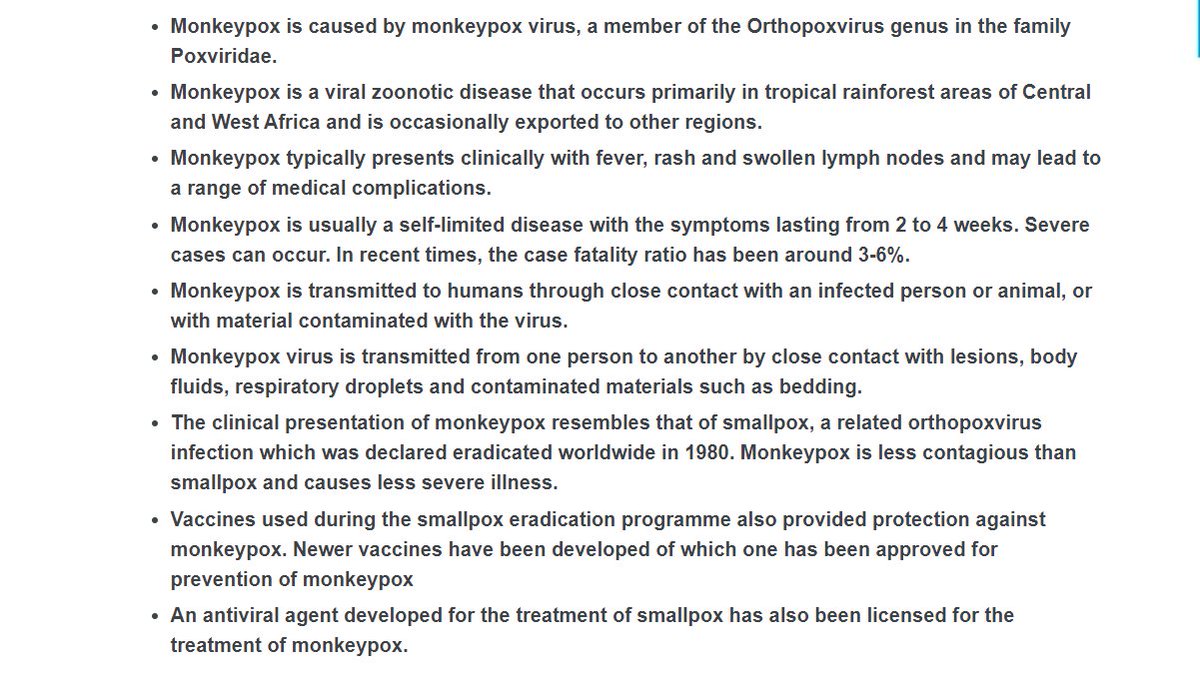 RajlabN's tweet image. #MonkeyPox #KeyFacts from @WHO 

who.int/news-room/fact…