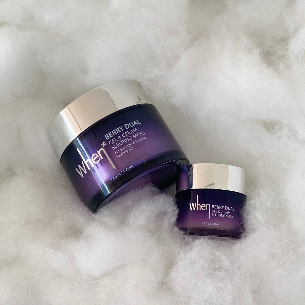 WhenBeauty's tweet photo. Tonight we'll be dreaming of our Berry Dual Gel & Cream Sleeping Mask💜😴☁
.
.
.
.
#sleepingmask #antiagingmask #nightmask #whenbeauty https://t.co/99oyTjtfvF
