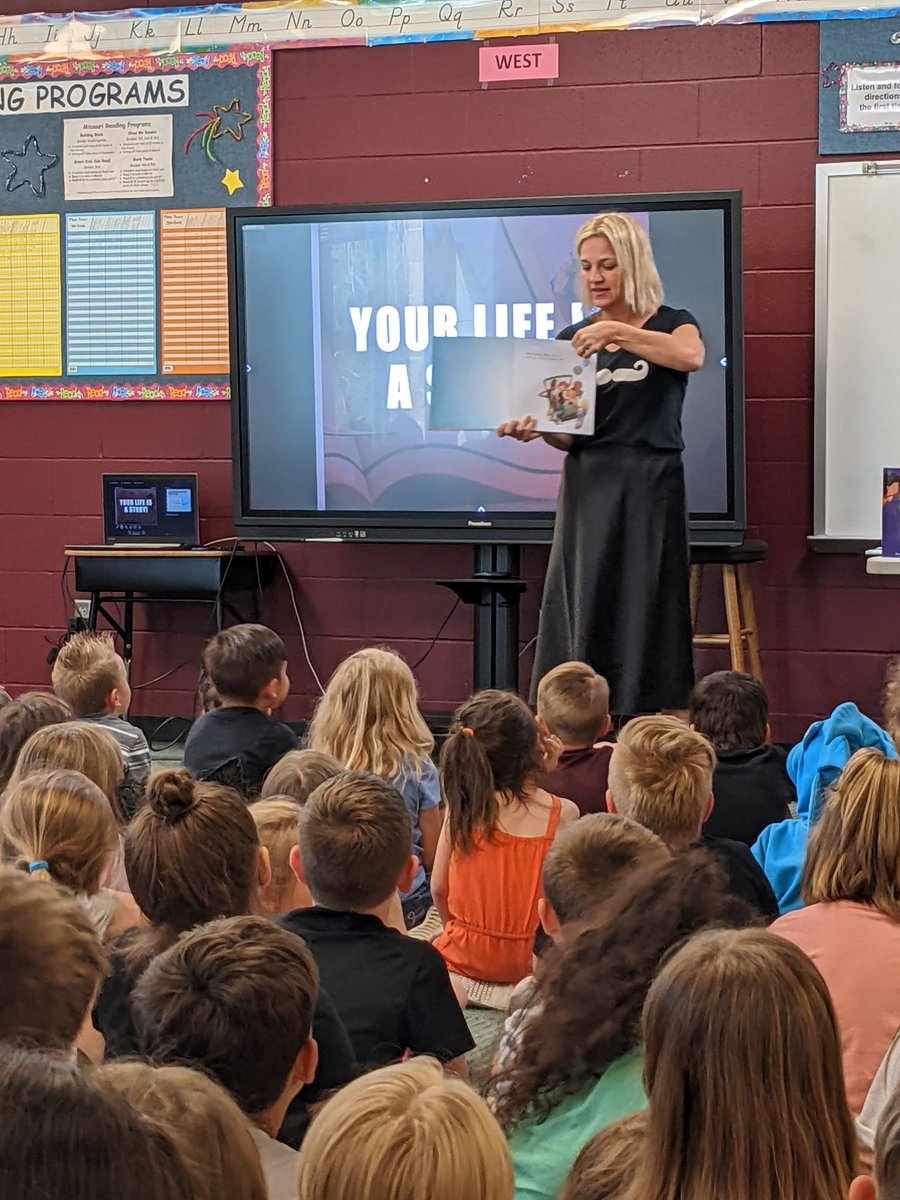 What a great day <a href="/bar_sni/">Sni-A-Bar Elementary</a>! Thank you to <a href="/phchild/">Dorinda Nicholson</a> and <a href="/bridgetheos/">Bridget Heos</a> for sharing your special stories and inspiring us as writers and readers!