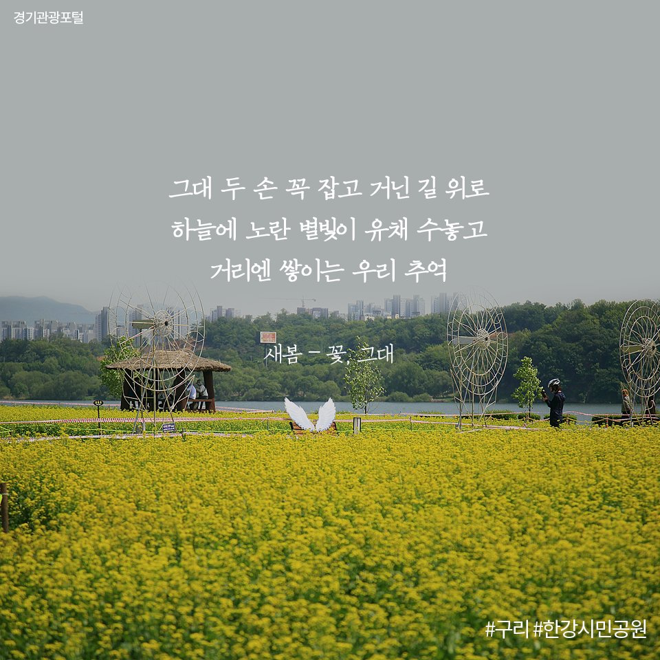 햇살도 바람도 
마음 설레는 5월 🥰
 
눈길을 사로잡는🌹
5월의 꽃송이들

🎧오늘은 #5월_경기꽃 과 어울리는 음악을 소개할게요!

마음을 몽글몽글하게 만드는
음악 추천과 함께 더 설레는 하루 보내세요!

#펜타곤 - 데이지
#아이유 - Bluming
#새봄 - 꽃, 그대