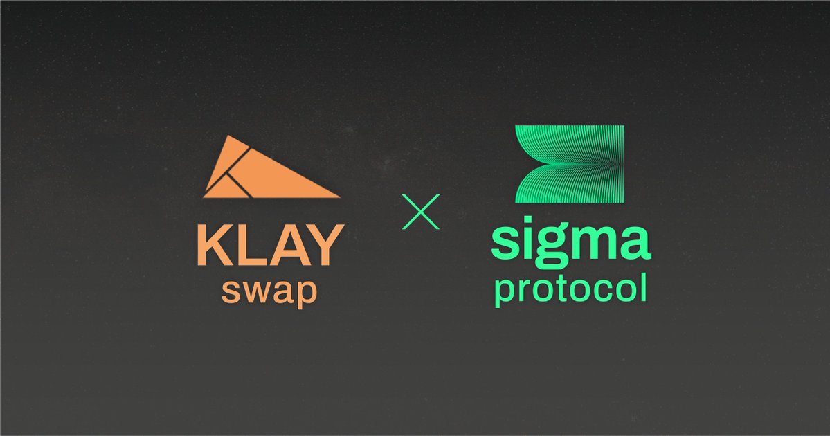 KLAYswap's tweet photo. 📢Partnership NEWS
We’re excited to announce our new partnership with @sigmaklaytn🥳 

Sigma provides differentiated and exclusive profit-making opportunities by staking KSP in Sigma Protocol���
Sigma aims to launch within the 2nd quarter of 2022.
Link👇
https://t.co/NZxFkqkQjB https://t.co/YPWoeKBSbC
