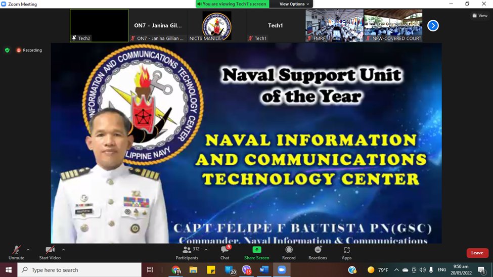 Naval ICT Center is awarded as Naval Support Unit of the Year #124PhilippineNavyAnniversary