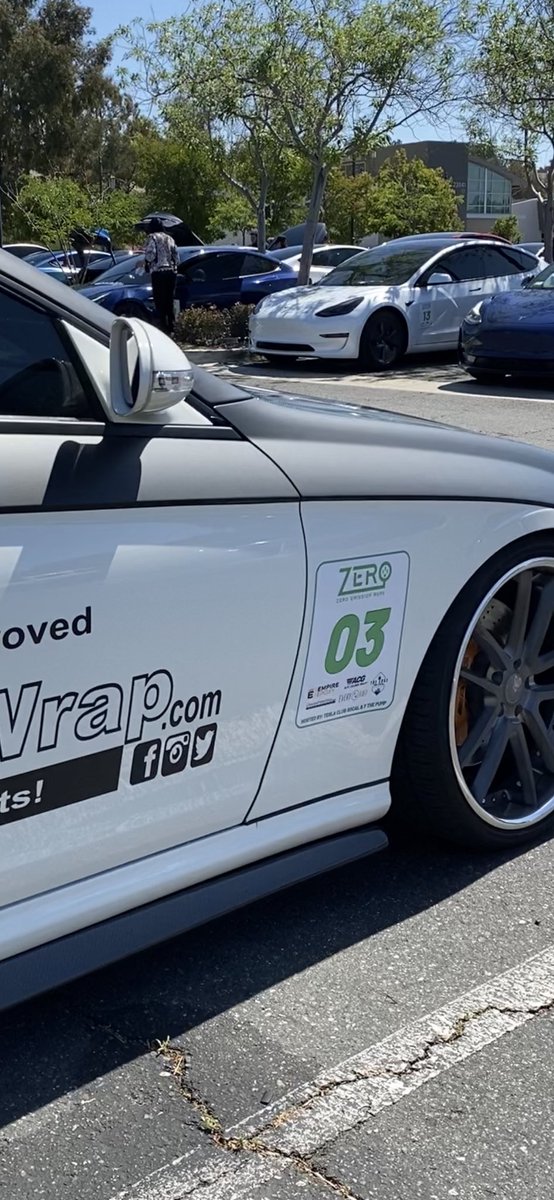 PlateWrap's tweet photo. @Tesla2Lucid @TeslaClubSoCal Yes, we did and we had a great time. https://t.co/dpnVvB4UIN