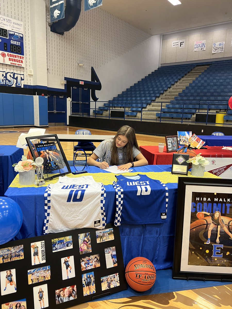 Congrats to our senior wolf <a href="/HibaMalkawi/">Hiba</a> on signing with <a href="/EOSCwbb/">Eastern Women's Basketball</a> 💛💙💪🏾 We are so proud of you and know great things are headed your way!! #timetowork #BAP #PTW