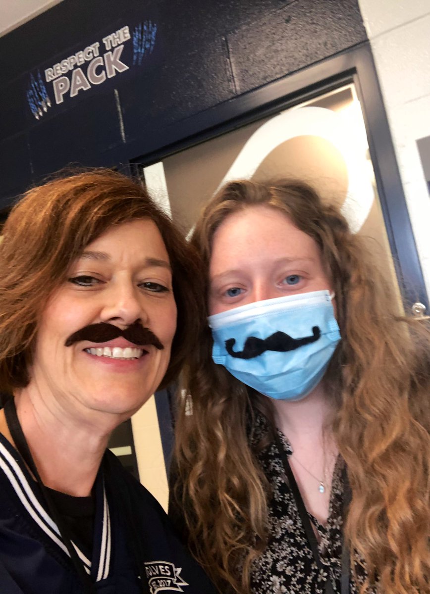 For 17 years <a href="/WestCler/">West Clermont Schools</a> has been enhanced by the brilliant work of @WCHS_AP Mr. Poince. What an honor to have served w/him! Cheering him on to the most 😎 retirement. Grateful for educators, who,
by their very existence, make me aim higher! #RonPoinceDay #WCConnects #MustacheMania